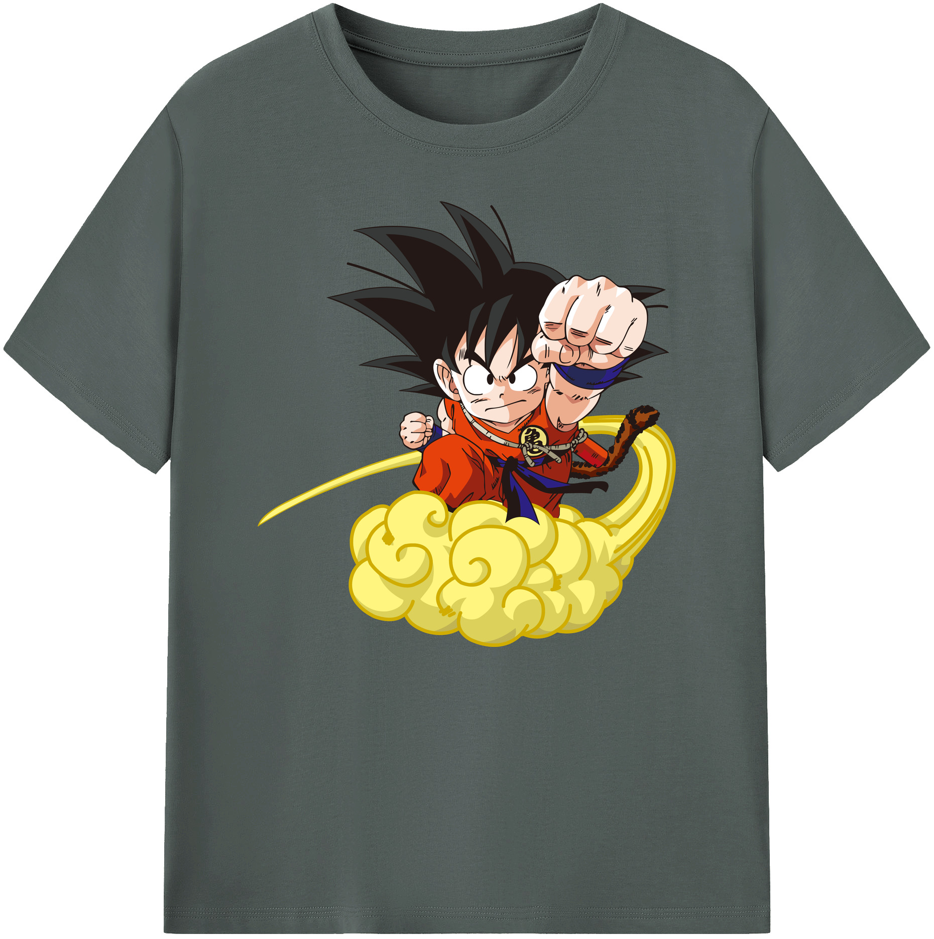 （画像用） ドラゴンボール 孫悟空（そん ごくう）Son Goku カカロット DRAGON BALL Kakarotto 綿100％ メンズ半袖Tシャツ｜肌触りやわらか＆通気性